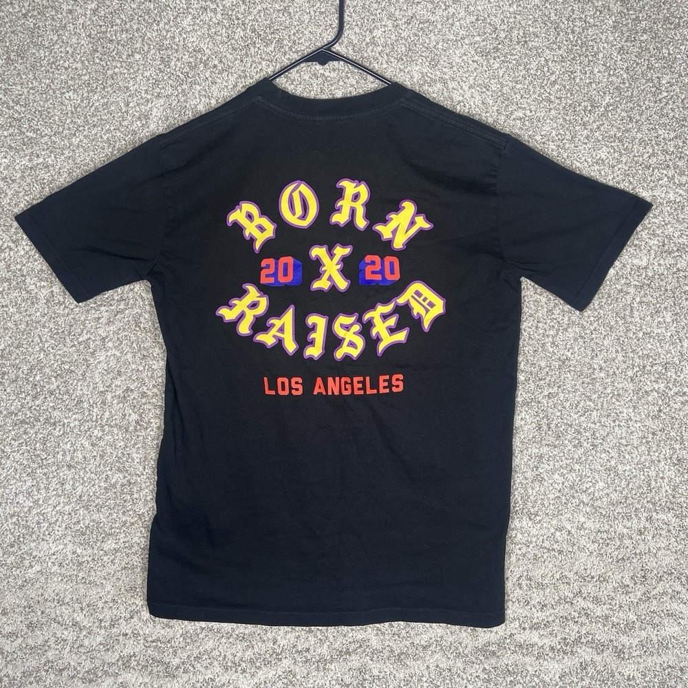 Born x Raised T Shirt Size Medium Black 20x20 Los Angeles Short Sleeve Tee